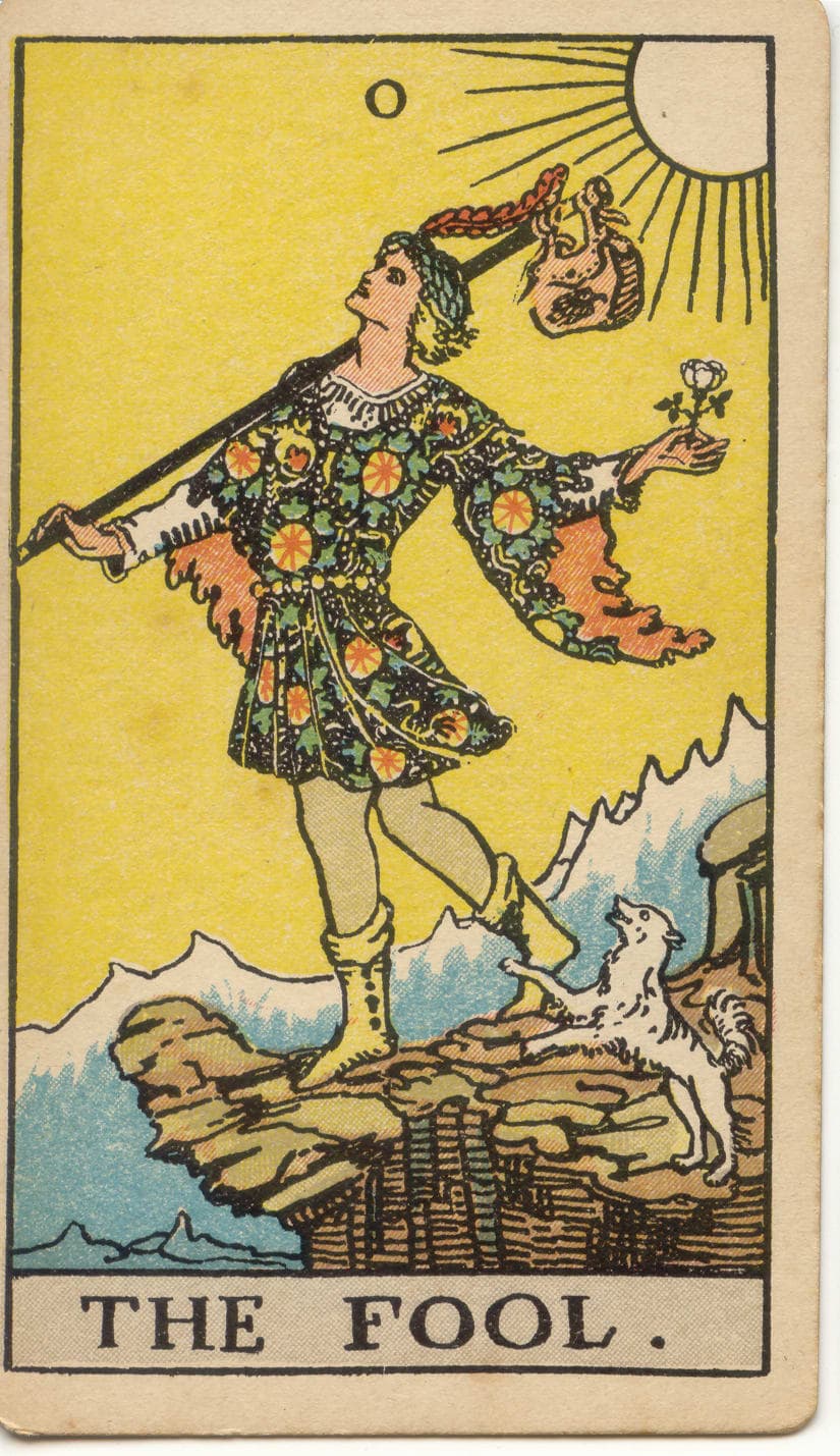 The Fool tarot card — sample reading